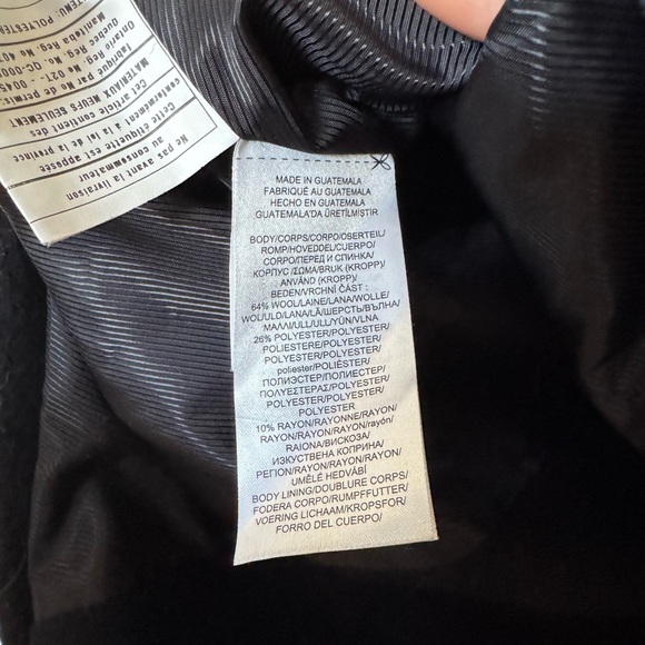 Lauren RALPH LAUREN Double Breasted Wool Blend Peacoat In Regal Navy size 12 - Picture 7 of 12